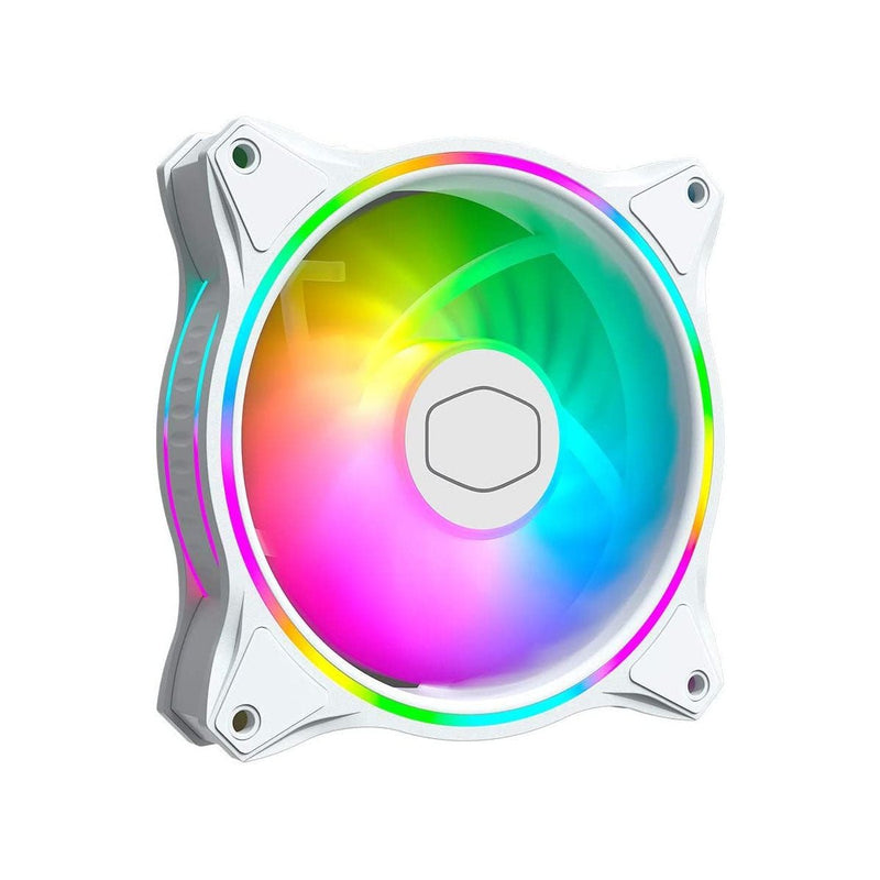 Cooler Master MasterFan MF120 Halo 3in1 White Edition CPU Case Fan with ARGB Controller - SWIFT PERIPHERALSMFL-B2DW-183PA-R1