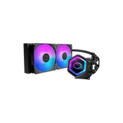 COOLER MASTER MASTERLIQUID 240 CORE II ARGB LIQUID CPU COOLER - BLACK MLW - D24M - A18PA - R1 - SWIFT PERIPHERALS1094524