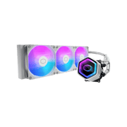 COOLER MASTER MASTERLIQUID 240 CORE II ARGB LIQUID CPU COOLER - WHITE MLW - D24M - A18PA - RW - SWIFT PERIPHERALS1094523