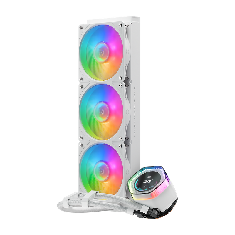 COOLER MASTER MASTERLIQUID 360MM ION ARGB WHITE LIQUID COOLER - SWIFT PERIPHERALS1092945