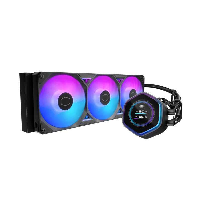 COOLER MASTER MASTERLIQUID ML360 ATMOS II LCD ARGB BLACK FAN - SWIFT PERIPHERALS1095095