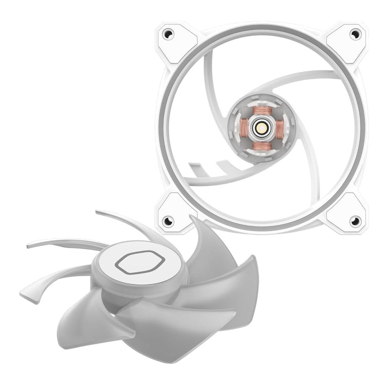 COOLER MASTER MF120 HALO CABINET FAN TRIPLE PACK WHITE - SWIFT PERIPHERALS1086550