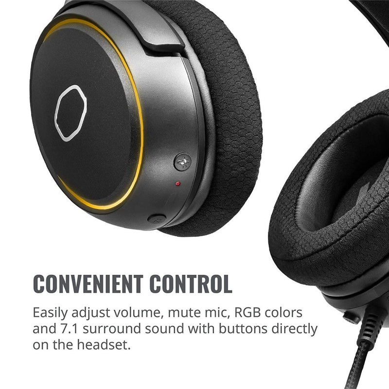 COOLER MASTER MH650 RGB 7.1 VIRTUAL SURROUND SOUND USB GAMING HEADSET - SWIFT PERIPHERALS100195