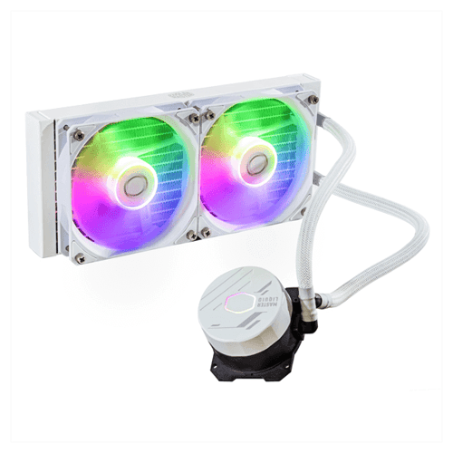 COOLER MASTER ML240 CORE 240MM ARGB AIO LIQUID COOLER WHITE - SWIFT PERIPHERALS1086268