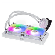 COOLER MASTER ML240 CORE 240MM ARGB AIO LIQUID COOLER WHITE - SWIFT PERIPHERALS1086268