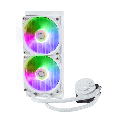 COOLER MASTER ML240 CORE 240MM ARGB AIO LIQUID COOLER WHITE - SWIFT PERIPHERALS1086268