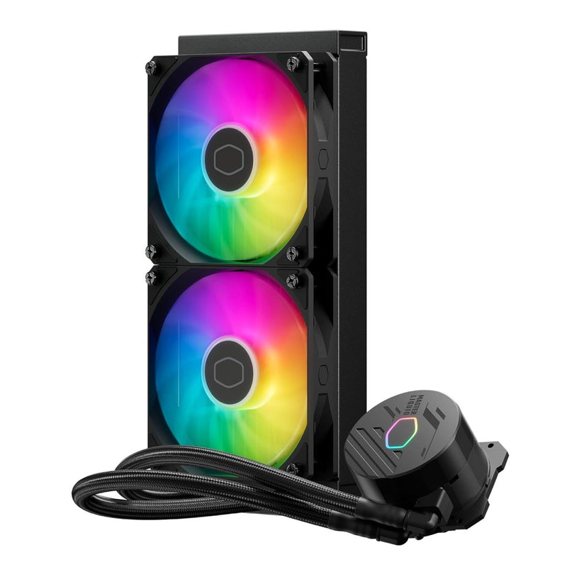 COOLER MASTER ML240L CORE 240MM ARGB AIO LIQUID COOLER BLACK MLW - D24M - A18PZ - R1 - SWIFT PERIPHERALS1085038