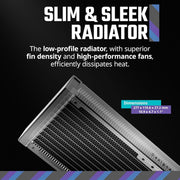 COOLER MASTER ML240L CORE 240MM ARGB AIO LIQUID COOLER BLACK MLW - D24M - A18PZ - R1 - SWIFT PERIPHERALS1085038