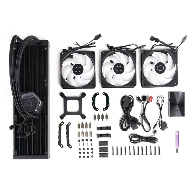 COOLER MASTER ML360 ATMOS 360MM ARGB AIO LIQUID COOLER BLACK - SWIFT PERIPHERALS1088811