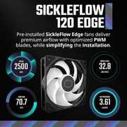 COOLER MASTER ML360 ATMOS 360MM ARGB AIO LIQUID COOLER BLACK - SWIFT PERIPHERALS1088811