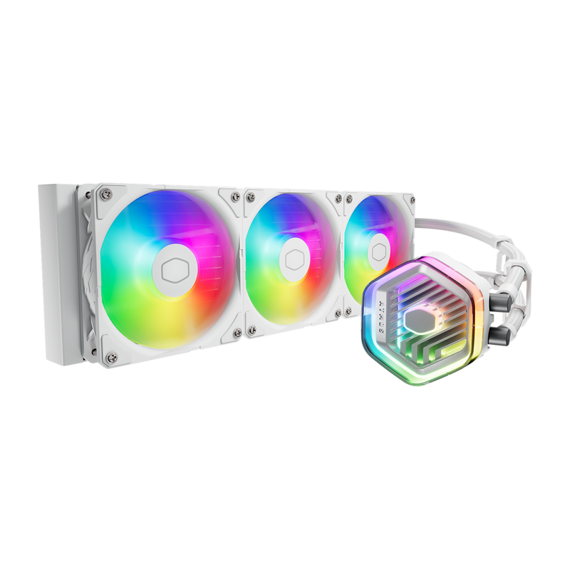 COOLER MASTER ML360 ATMOS 360MM CPU LIQUID COOLER WHITE (MLX - D36M - A25PZ - RW) - SWIFT PERIPHERALS1088436