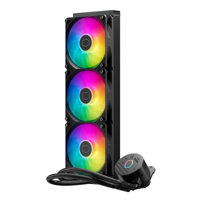 COOLER MASTER ML360L CORE 360MM ARGB AIO LIQUID COOLER BLACK - SWIFT PERIPHERALS1085037