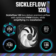 COOLER MASTER ML360L CORE 360MM ARGB AIO LIQUID COOLER BLACK - SWIFT PERIPHERALS1085037