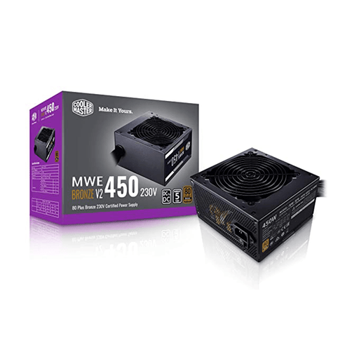 Cooler Master MWE 450W Bronze V2 Non - Modular 80 Plus SMPS Power Supply - SWIFT PERIPHERALSMPE-4501-ACABW-BIN