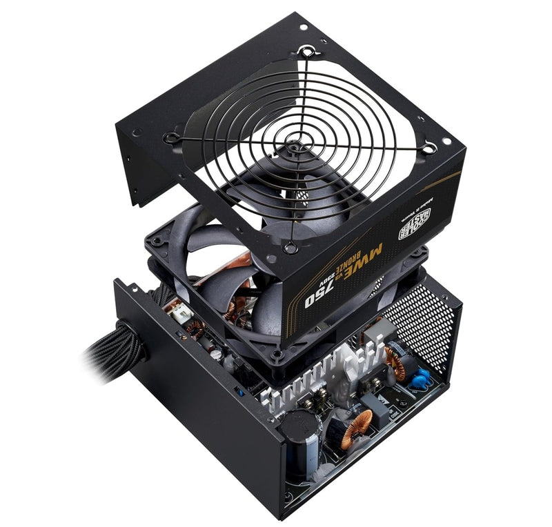 Cooler Master MWE 750 V3 230V 80 Plus Bronze Certified Non - Modular Power Supply – Black - SWIFT PERIPHERALSMPE-7501-ACAAW-3B