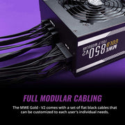 Cooler Master MWE 850 Gold V2 80 Plus Gold Certified Fully Modular ATX Power Supply Unit - Black - SWIFT PERIPHERALSMPE-8501-AFAAG-IN