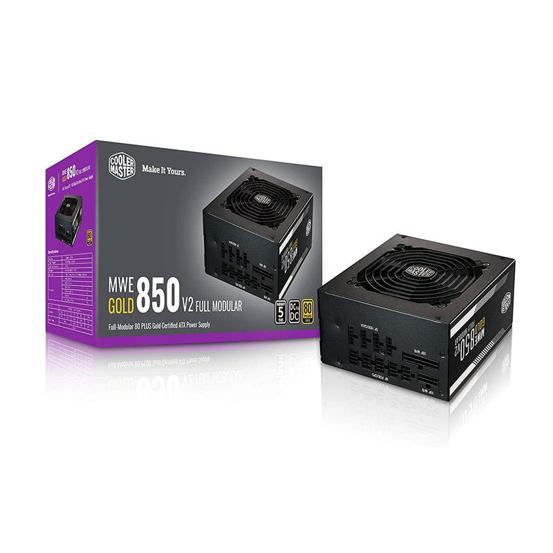 Cooler Master MWE 850 Gold V2 80 Plus Gold Certified Fully Modular ATX Power Supply Unit - Black - SWIFT PERIPHERALSMPE-8501-AFAAG-IN