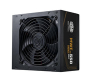 Cooler Master MWE Bronze 550 V3 550W ATX Non Modular Power Supply Unit - Black - SWIFT PERIPHERALSMPE-5501-ACAAW-3B