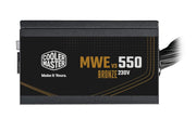 Cooler Master MWE Bronze 550 V3 550W ATX Non Modular Power Supply Unit - Black - SWIFT PERIPHERALSMPE-5501-ACAAW-3B
