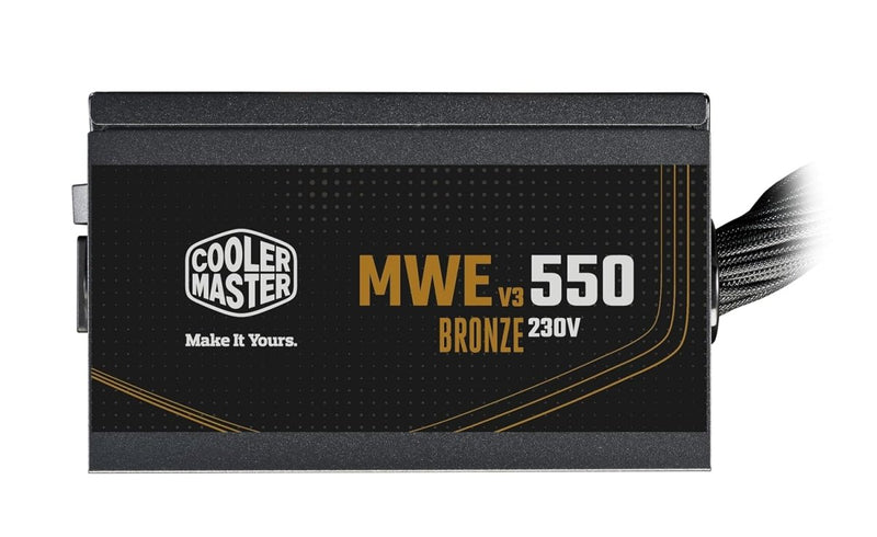 Cooler Master MWE Bronze 550 V3 550W ATX Non Modular Power Supply Unit - Black - SWIFT PERIPHERALSMPE-5501-ACAAW-3B