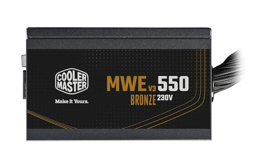 Cooler Master MWE Bronze 550 V3 550W ATX Non Modular Power Supply Unit - Black - SWIFT PERIPHERALSMPE-5501-ACAAW-3B