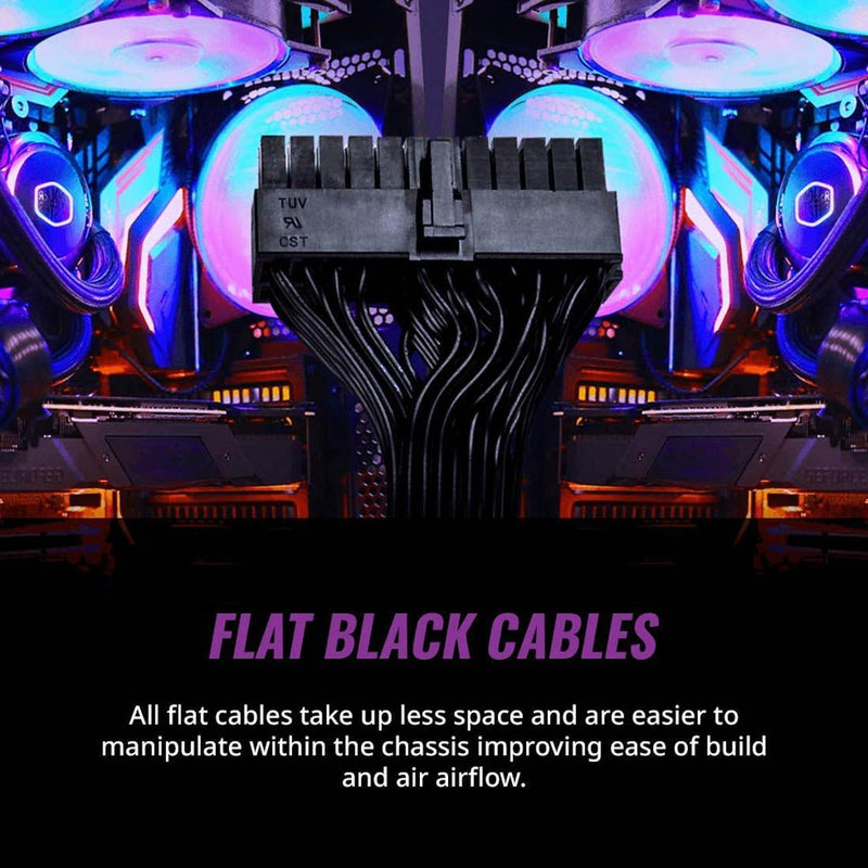Cooler Master MWE Bronze 650 V3 650W ATX Non Modular Power Supply Unit - Black - SWIFT PERIPHERALSMPE-6501-ACAAW-3BIN
