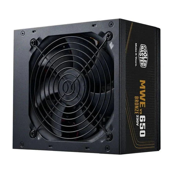 Cooler Master MWE Bronze 650 V3 650W ATX Non Modular Power Supply Unit - Black - SWIFT PERIPHERALSMPE-6501-ACAAW-3BIN
