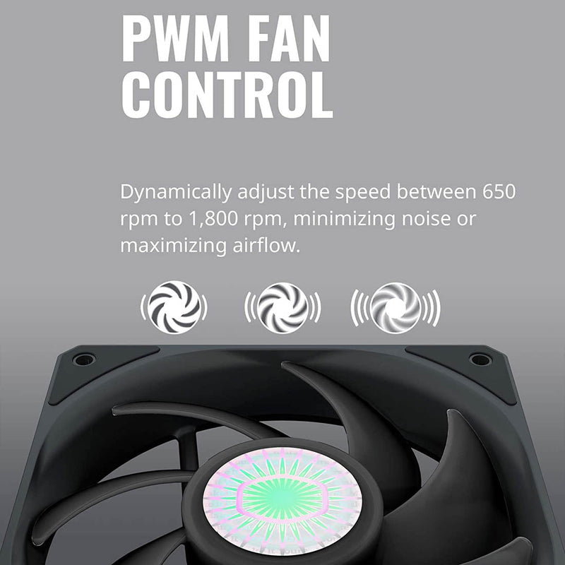 Cooler Master SickleFlow 120 V2 PWM 120mm CPU Case Fan - SWIFT PERIPHERALSMFX-B2NN-18NPK-R1