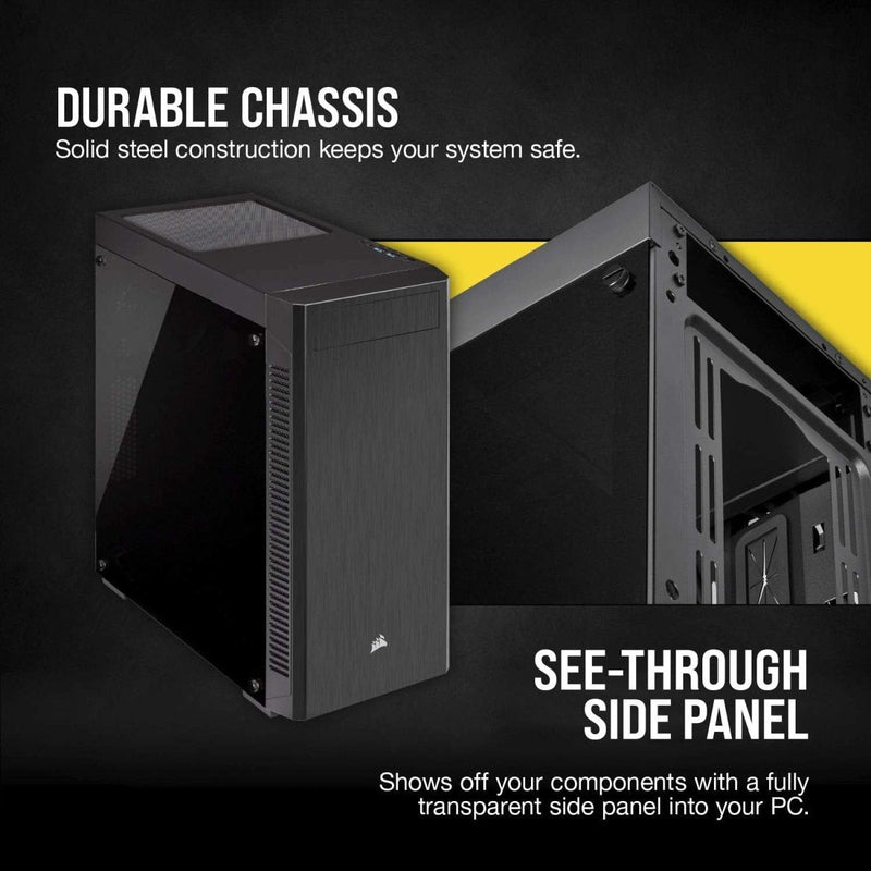 CORSAIR 110R MID - TOWER ATX CABINET BLACK - SWIFT PERIPHERALS107190
