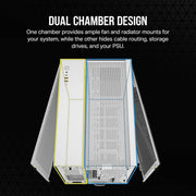 CORSAIR 2500X TEMPERED GLASS MID - TOWER, WHITE - SWIFT PERIPHERALS1092045