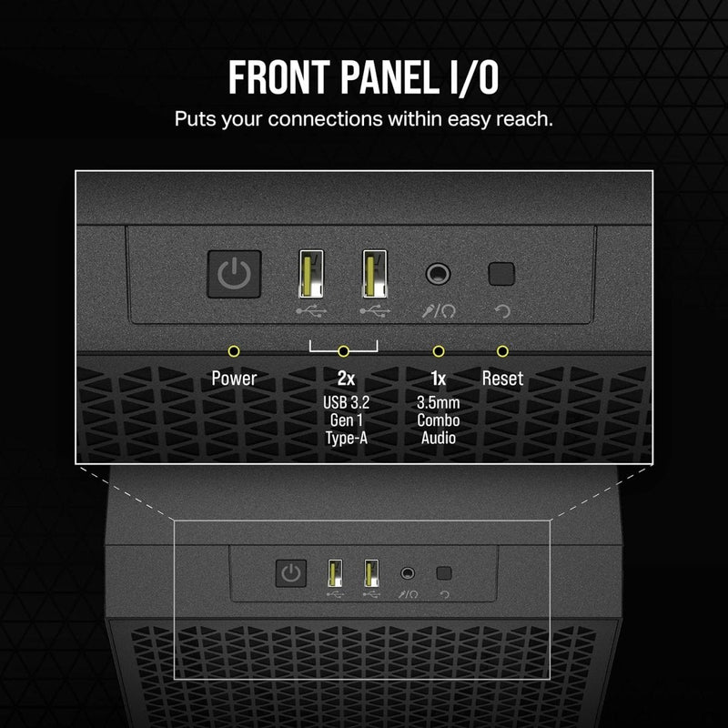CORSAIR 3000D AIRFLOW TEMPERED GLASS MID - TOWER, BLACK, SI EDITION - SWIFT PERIPHERALSCRSR0153