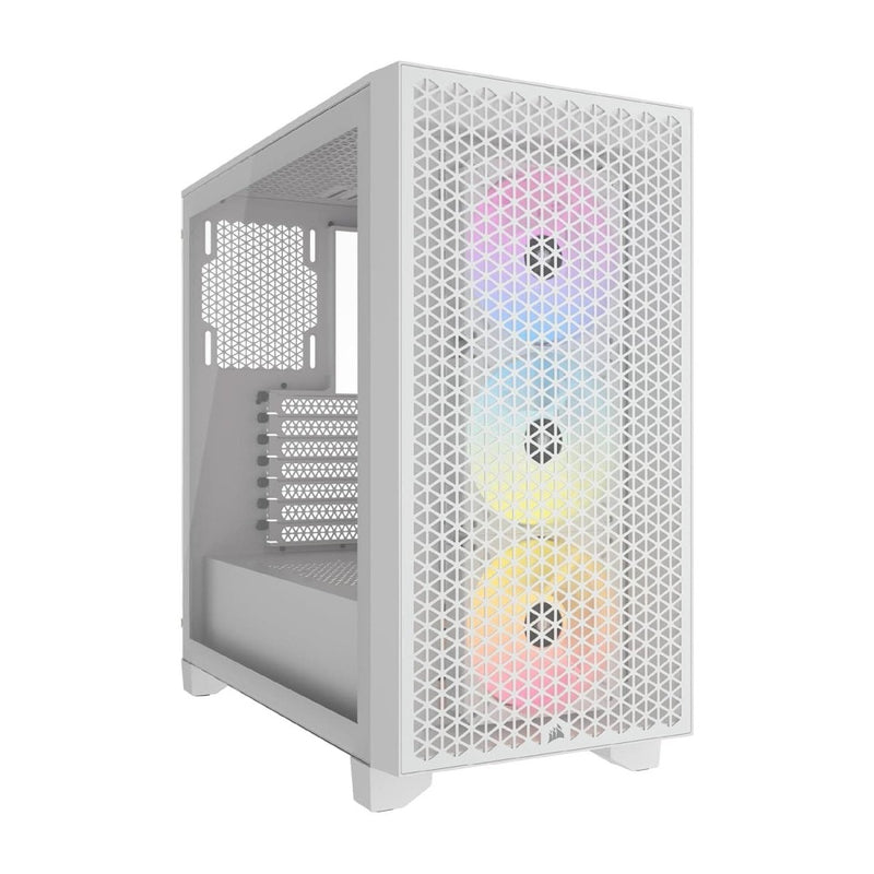 CORSAIR 3000D RGB AIRFLOW MID - TOWER (ATX) CABINET (WHITE) CC - 9011256 - WW - SWIFT PERIPHERALS1091989