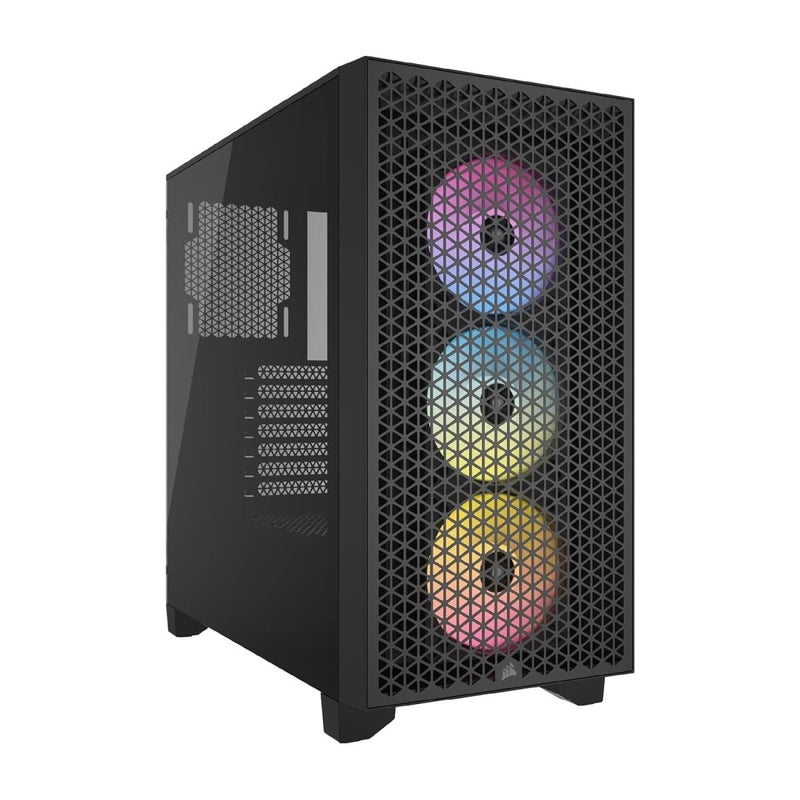 CORSAIR 3000D RGB AIRFLOW TEMPERED GLASS MID - TOWER, BLACK - SWIFT PERIPHERALS1092041