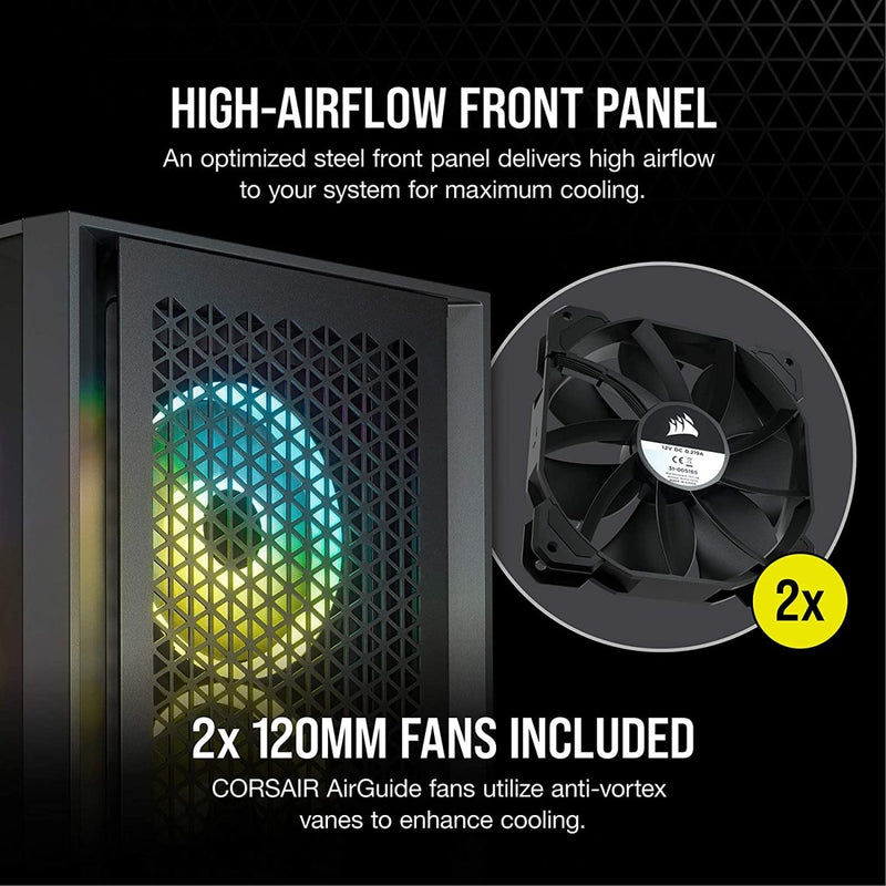 Corsair 4000D AIRFLOW ATX Mid - Tower RGB Cabinet with Tempered Glass and USB - C - SWIFT PERIPHERALSCC-9011200-WW
