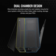 CORSAIR 6500X TEMPERED GLASS MID - TOWER, BLACK - SWIFT PERIPHERALS1090418