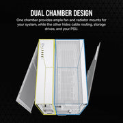 CORSAIR 6500X TEMPERED GLASS MID - TOWER, WHITE - SWIFT PERIPHERALS1092043