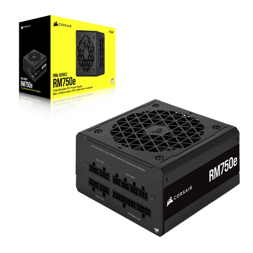 CORSAIR 750W RM750E 80 PLUS GOLD FULLY MODULAR ATX 3.0 SMPS - SWIFT PERIPHERALS1085091