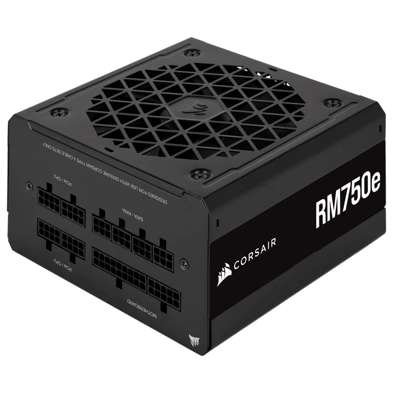 CORSAIR 750W RM750E 80 PLUS GOLD FULLY MODULAR ATX 3.0 SMPS - SWIFT PERIPHERALS1085091
