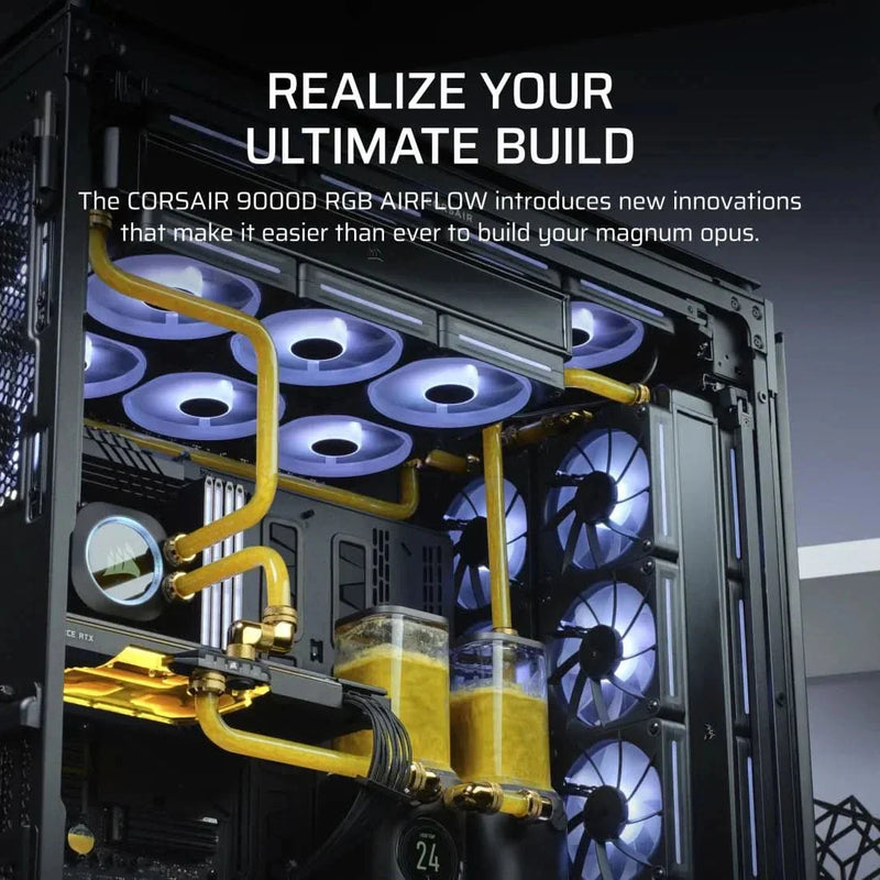 CORSAIR 9000D RGB AIRFLOW SUPER FULL TOWER ATX CABINET BLACK - SWIFT PERIPHERALS1090753