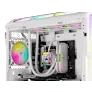CORSAIR AF SLIM SERIES, AF120 RGB SLIM WHITE, 120MMX15MM FLUID DYNAMIC RGB FAN, DUAL PACK WITH LIGHTING NODE CORE - SWIFT PERIPHERALSCRSR0106