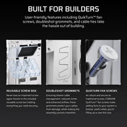 CORSAIR CHASSIS 5000T - CC - 9011301 - WW - MID - TOWER PC CASE WITHOUT PSU , WHITE - SWIFT PERIPHERALS1092243