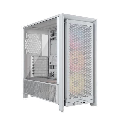 CORSAIR CHASSIS FRAME 4000D RS ARGB - CC - 9011297 - WW - MID - TOWER PC CASE WITHOUT PSU, WHITE - SWIFT PERIPHERALS1092246