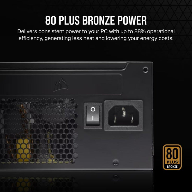 Corsair CX550 550 - Watt 80 Plus Bronze ATX Power Supply - SWIFT PERIPHERALSCP-9020277-IN