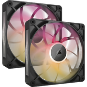 CORSAIR FAN RX RGB MAX SERIES, ICUE LINK RX140 RGB MAX, 140MM RGB FAN, DUAL FAN KIT - CO - 9051036 - WW - SWIFT PERIPHERALS1092743