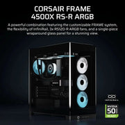 CORSAIR FRAME 4500X Panoramic Glass Mid - Tower PC Case - SWIFT PERIPHERALSCC-9011314-WW