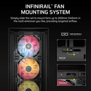 CORSAIR FRAME 5000D RS ARGB MODULAR MID - TOWER PC CASE, BLACK - CC - 9011309 - WW - SWIFT PERIPHERALS1094580