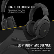 CORSAIR GAMING HEADSET HS70 PRO WIRELESS CARBON - SWIFT PERIPHERALS105092