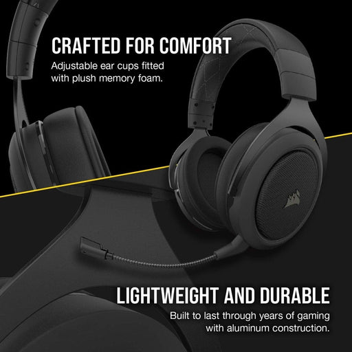 CORSAIR GAMING HEADSET HS70 PRO WIRELESS CARBON - SWIFT PERIPHERALS105092