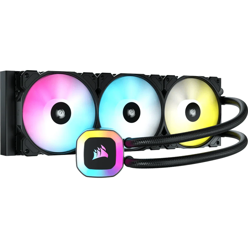 CORSAIR H150 360MM RGB AIO LIQUID COOLER CW - 9060054 - WW - SWIFT PERIPHERALS1087803