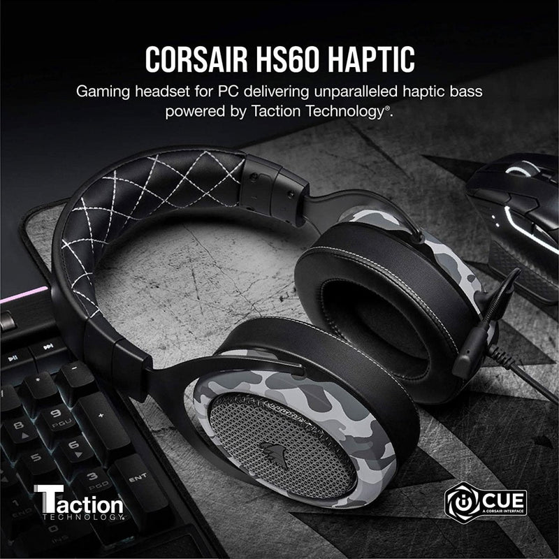 CORSAIR HEADSET HS60 HAPTIC WITH HAPTIC BASS - SWIFT PERIPHERALS105097